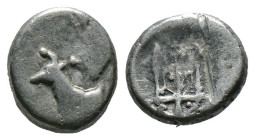 (Silver, 1.81g 11mm)THRACE. Byzantion. Circa 387/6-340 BC. Hemidrachm