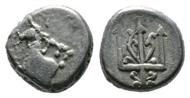 (Silver, 1.92g 12mm) THRACE. Byzantion. Circa 387/6-340 BC. Hemidrachm