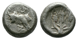 (Silver, 1.77g 11mm)THRACE. Byzantion. Circa 387/6-340 BC. Hemidrachm