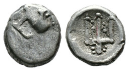 (Silver, 1.85g 12mm) THRACE. Byzantion. Circa 387/6-340 BC. Hemidrachm