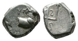 (Silver, 2.09g 10mm) THRACE. Byzantion. Circa 387/6-340 BC. Drachm
