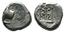 (Silver, 1.99g 11mm) THRACE. Byzantion. Circa 387/6-340 BC. Hemidrachm
