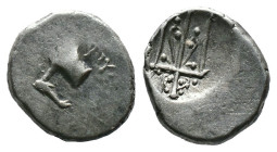(Silver, 1.75g 15mm) THRACE. Byzantion. Circa 387/6-340 BC. Hemidrachm