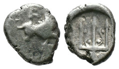 (Silver, 1.71g 12mm)THRACE. Byzantion. Circa 387/6-340 BC. Hemidrachm