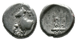 (Silver, 1.80g 12mm) THRACE. Byzantion. Circa 387/6-340 BC. Hemidrachm