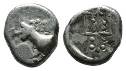 (Silver, 1.83g 12mm) THRACE. Byzantion. Circa 387/6-340 BC. Hemidrachm