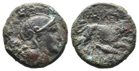(Bronze, 5.75g 20mm) Thrace, Lysimachus,323-281 BC. AE