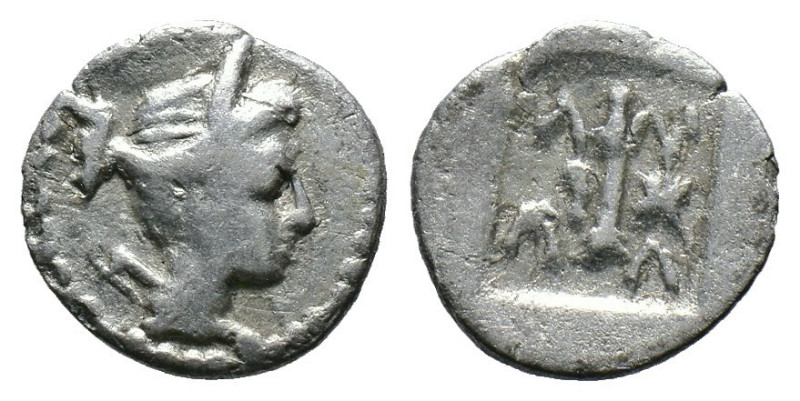 (Silver, 0.54g 12mm) Lycia. Lycian League. Masikytes (BC 48-23) 1/4 Drachm