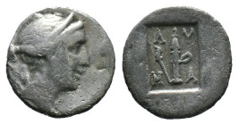 (Silver, 0.75g 13mm) Lycia. Lycian League. Masikytes (BC 48-23) 1/4 Drachm
