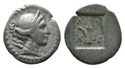 (Silver, 0.88g 13mm) Lycia. Lycian League. Masikytes (BC 48-23) 1/4 Drachm