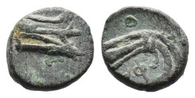(Bronze, 1.09g 11mm) LYCIA, Phaselis. Circa 190-167 BC. AE.
