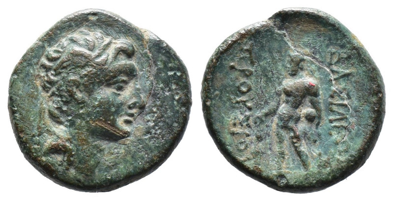 (Bronze, 4.26g 17mm) Kings of Bithynia, Prusias II Cynegus Nikomedia, ca. 182-14...