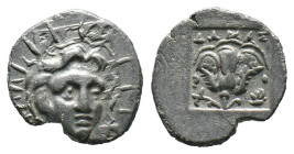 (Silver, 1.12g 13mm) CARIA, Rhodos. Circa 125-88 BC. Hemidrachm