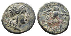 (Bronze, 3.09g 18mm) Mysia, Pergamum. Civic issue. Ca. 200-133 B.C. AE