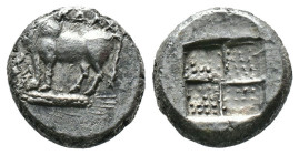 (Silver, 3.81g 14mm) BITHYNIA, Kalchedon. Circa 387-340 BC. AR Drachm.