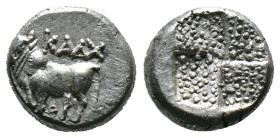 (Silver, 3.21g 14mm) BITHYNIA, Kalchedon. Circa 387-340 BC. AR Drachm.