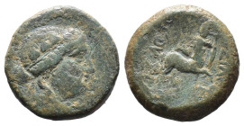 (Bronze, 5.73g 20mm) Kings of Bithynia. Prusias II (182-149 BC). AE.