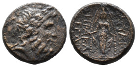 (Bronze, 7.62g 22mm) Phrygia. Apamea circa 100-50 BC. Bronze AE.
