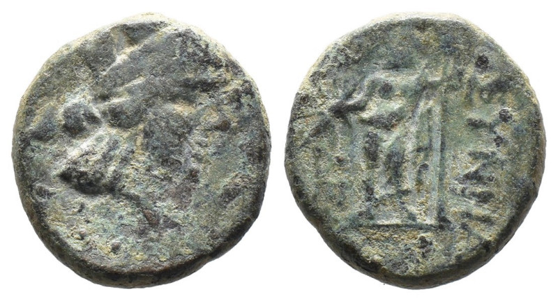 (Bronze, 5.17g 17mm) Phrygia. Synnada 133 BC. Bronze AE.