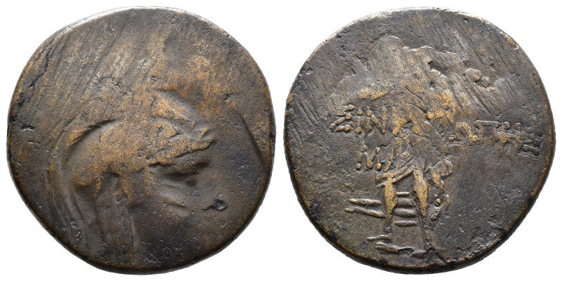 (Bronze, 18.53g 32mm) PAPHLAGONIA. Sinope. Struck under Mithradates VI Eupator A...