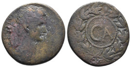 (Bronze, 22.74g 33mm) Octavian as Augustus, 27 BC – 14 AD AE.