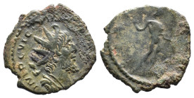 (Bronze, 1.94g 18mm) Victorinus. Romano-Gallic Emperor, AD 269-271.