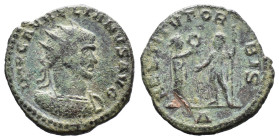 (Bronze, 3.35g 21mm) Aurelianus (270-275 AD). AE Antoninianus