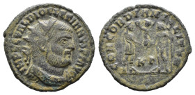 (Bronze, 2.38g 21mm) Maximianus (First reign, 286-305). AE.