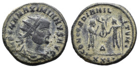 (Bronze, 4.01g 20mm) Maximianus 286 - 305 AD AE.