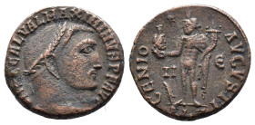 (Bronze, 4.87g 21mm) Maximinus II, as Caesar, 305-309. AE.