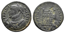 (Bronze, 3.29g 19mm) Licinius I. AD 316-317. AE.