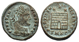 (Bronze, 3.59g 19mm) Constantine I, 307 - 337 AD AE Follis, Cyzicus