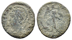 (Bronze, 2.07g 18mm) Roman Imperial City Commemorative. A.D. 330-354. AE follis