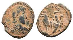 (Bronze, 2.41g 18mm) Constantius Gallus. Caesar, 351-354. AE.