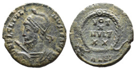 (Bronze, 2.90g 20mm) Julian Apostata , 361-363 AD. AE