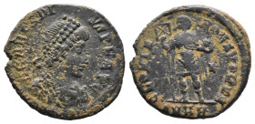 (Bronze, 4.51g 23mm) Arcadius (383-408). Follis AE.