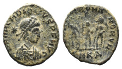 (Bronze, 1.81g 15mm) Arcadius, 383 - 408 AD AE Follis