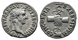 (Silver, 2.71g 18mm) Nerva; 96-98 AD, Rome, 97 AD, Denarius