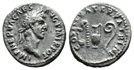 (Silver, 3.01g 18mm) Nerva AR Denarius. Rome, 98 AD.
laureate bust right
Rev. priestly implements: ladle, sprinkler, jug & lituus.
RIC 47; RSC 95.