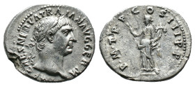 (Silver, 2.74g 21mm) Trajan AD 98-117. Rome Denar AR