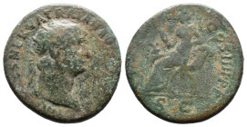 (Bronze, 11.20g 27mm) Trajan. AD 98-117. AE.