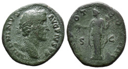 (Bronze, 11.30g 28mm) Antoninus Pius AE (138-161 AD).