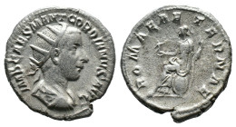 (Silver, 4.47g 21mm) Gordian III. Antoninianus. 241-243 AD. Antoninianus