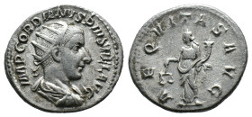 (Silver, 4.23g 22mm) Gordian III. Antoninianus. 241-243 AD. Antoninianus