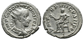 (Silver, 4.05g 23mm) Gordian III. Antoninianus. 241-243 AD. Antoninianus