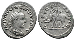 (Silver, 3.57g 24mm) Philippus II. AD 247-249. Antiochia Antoninianus AR