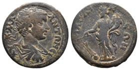 (Bronze, 8.33g 26mm) Roman Provincial Caracalla AD 198-217 AE