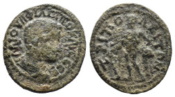 (Bronze, 3.88g 21mm) Lydia. Tripolis. Philip II, as Caesar AD 244-246. AE.