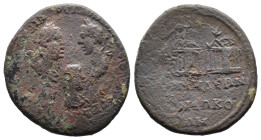 (Bronze, 8.28g 26mm) BITHYNIA, Nicomedia. Valerian I, with Gallienus and Valerian II Caesar. AD 253-260. AE.