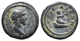 (Bronze, 3.89g 20mm) BITHYNIA. Nicaea. Antoninus Pius, 138-161. AE.